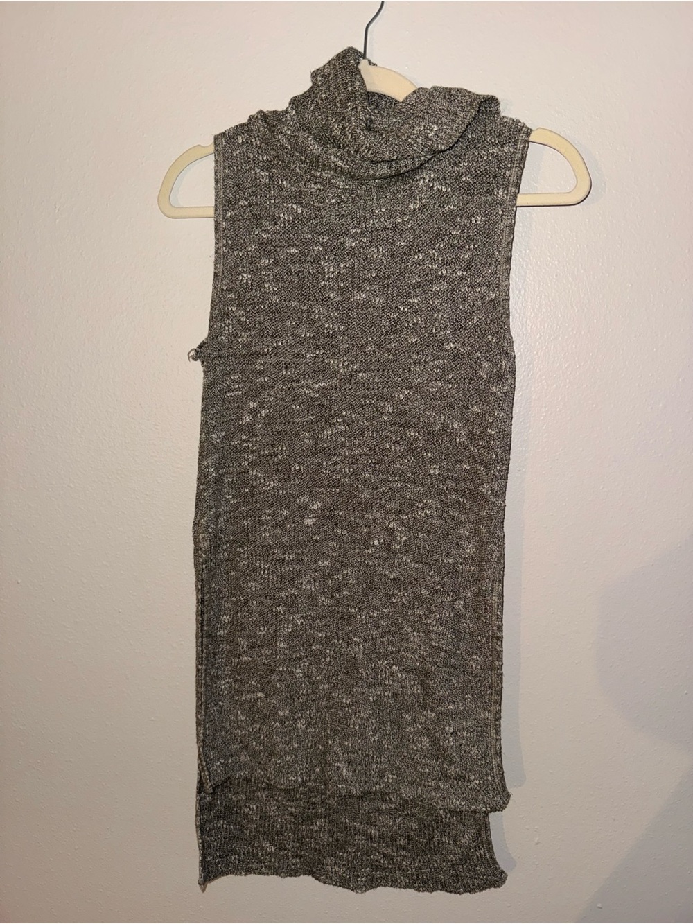 miami Marled Gray Ribbed Knit Cardigan